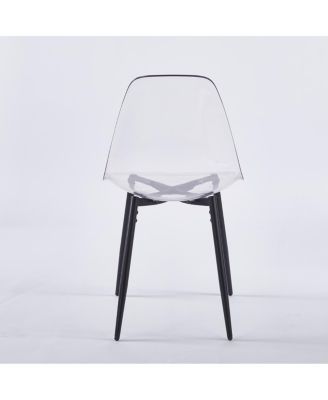 5pcs Dining Set, Mid-century Metal Leg Dining Table for 4-6, SET