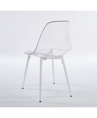 5pcs Dining Set, Metal Leg Table, Mid-Century Dining Table for 4-6 People