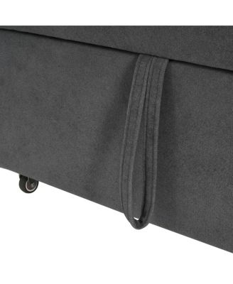 3-in-1 Convertible Sleeper Sofa Bed with Pillow & Pocket