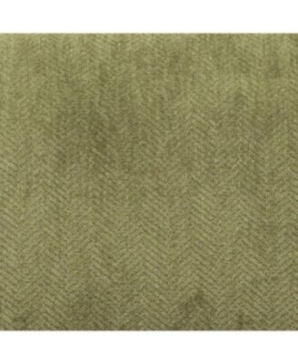 Contemporary Chenille Fabric Armless Chair with Pillow