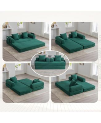 Foldable & Compressible Sofa with Metal Frame for Small Spaces