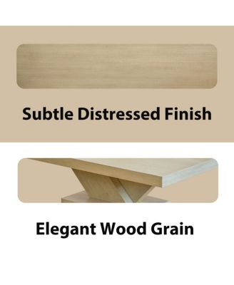 Streamdale 47" Modern Cross Leg Coffee Table with Storage