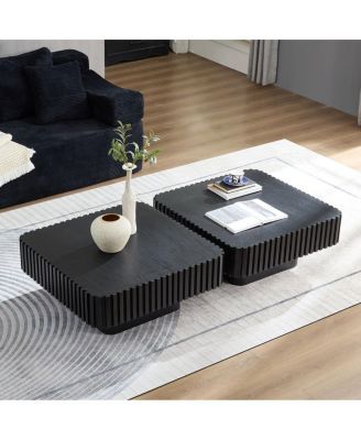 Modern Handcraft Drum Coffee Table