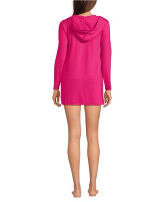 Women's SunShade UPF 50 Hooded Mini Swim Swim Cover-Up Dress