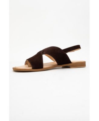 Forever & Always Women's Shoes Louna Leather Thong Sandals