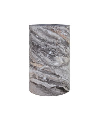 Simple marble textured coffee table, 12" x 19.7", MDF, industrial style