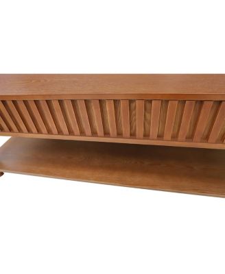 Vintage Lift Top Coffee Table - Solid Wood, Tool-Free Assembly