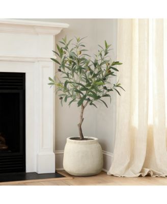 Sahara Stone Planter, 12" Round Cement