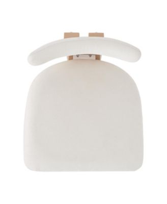 26.5" Round Stools - Low Back, Upholstered Seat