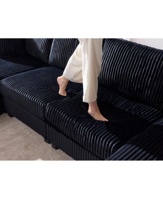 Double-seater Sofa, Comfortable Corduroy Fabric for Living Rooms