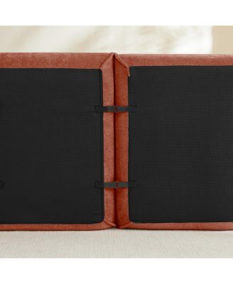 Streamdale Streamlined Deep Seat Modular 4 Seat Boneless Sofa with French Edge Piping,