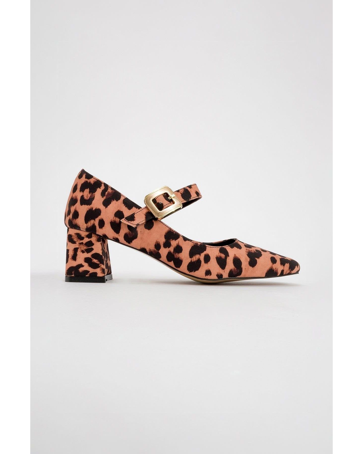 Женские туфли Prologue Shoes Dolva Block Heel Mary Jane, цвет: Леопардовый — фото 2