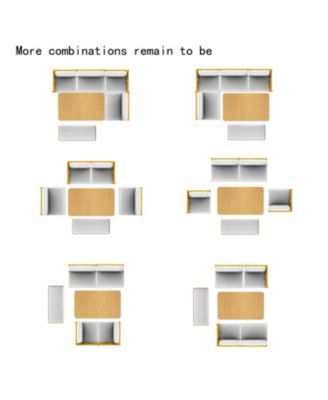 Farmhouse Kitchen Nook Dining Set - 6 Piece