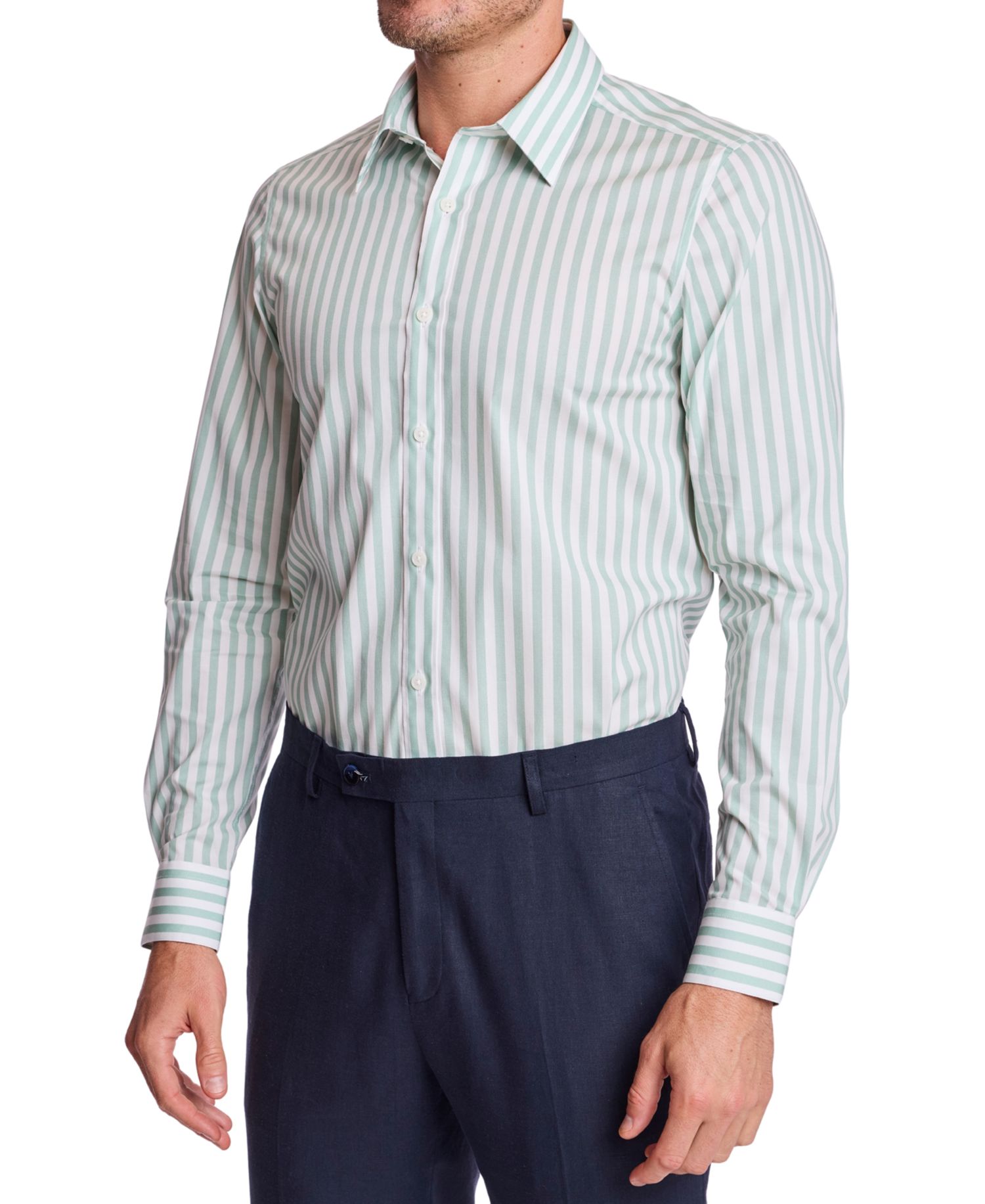 Men's Striped Slim-Fit Shirt