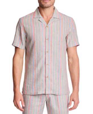 Men's Striped Short-Sleeve Shirt