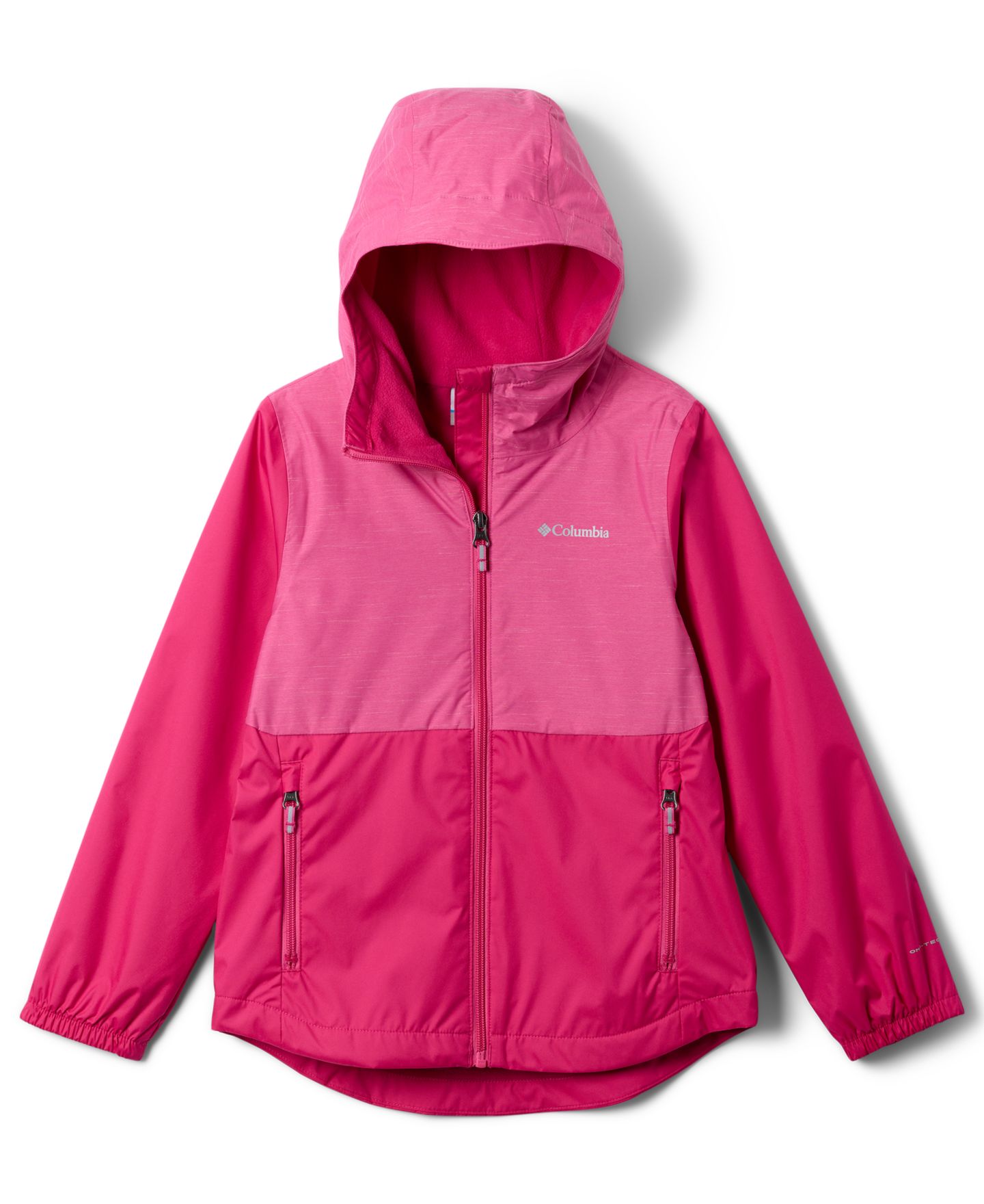 Куртка Columbia Rainy Trails™ III Fleece Lined Jacket для девочек, цвет: Розовый — фото 1