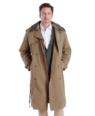 Men's Classic Fit Iconic Belted Trench Raincoat