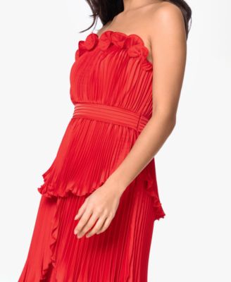 Women's Strapless High-Low Ball Gown