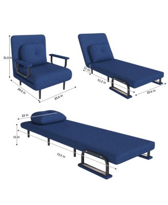 Folding Sofa Bed 3-in-1 Convertible Chair