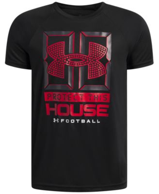 Under Armout Boys' 6-18 B Football Raglan Sleeve Tech Graphic T-Shirt