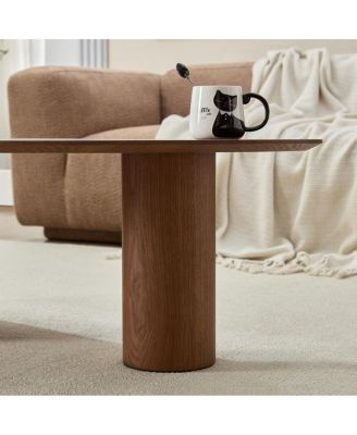 Modern Oval Luxury Coffee Table, Sophisticated Living Room Center Table