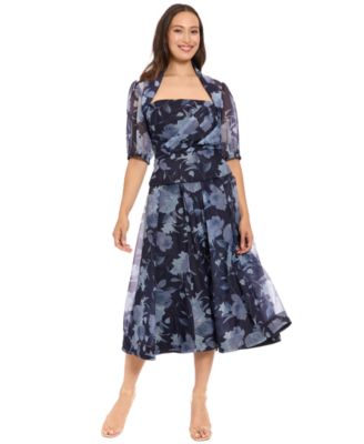 Women's Square Neck Printed Jacket