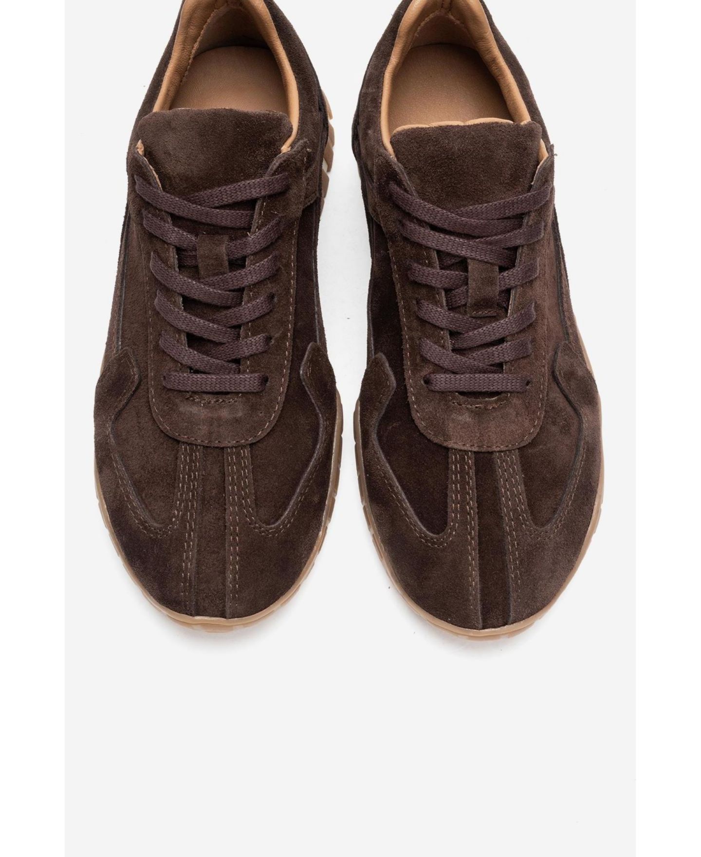 Женские кроссовки Forever & Always Shoes Lars Leather, цвет: Коричневый замшевый — фото 4