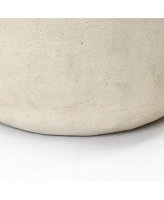 Sahara Stone Planter, 16.1" Round Cement Accent in Desert