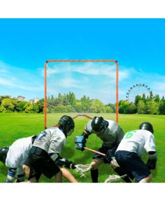 6 x 6 Ft Lacrosse Goal with Steel Frame and Carry Bag
