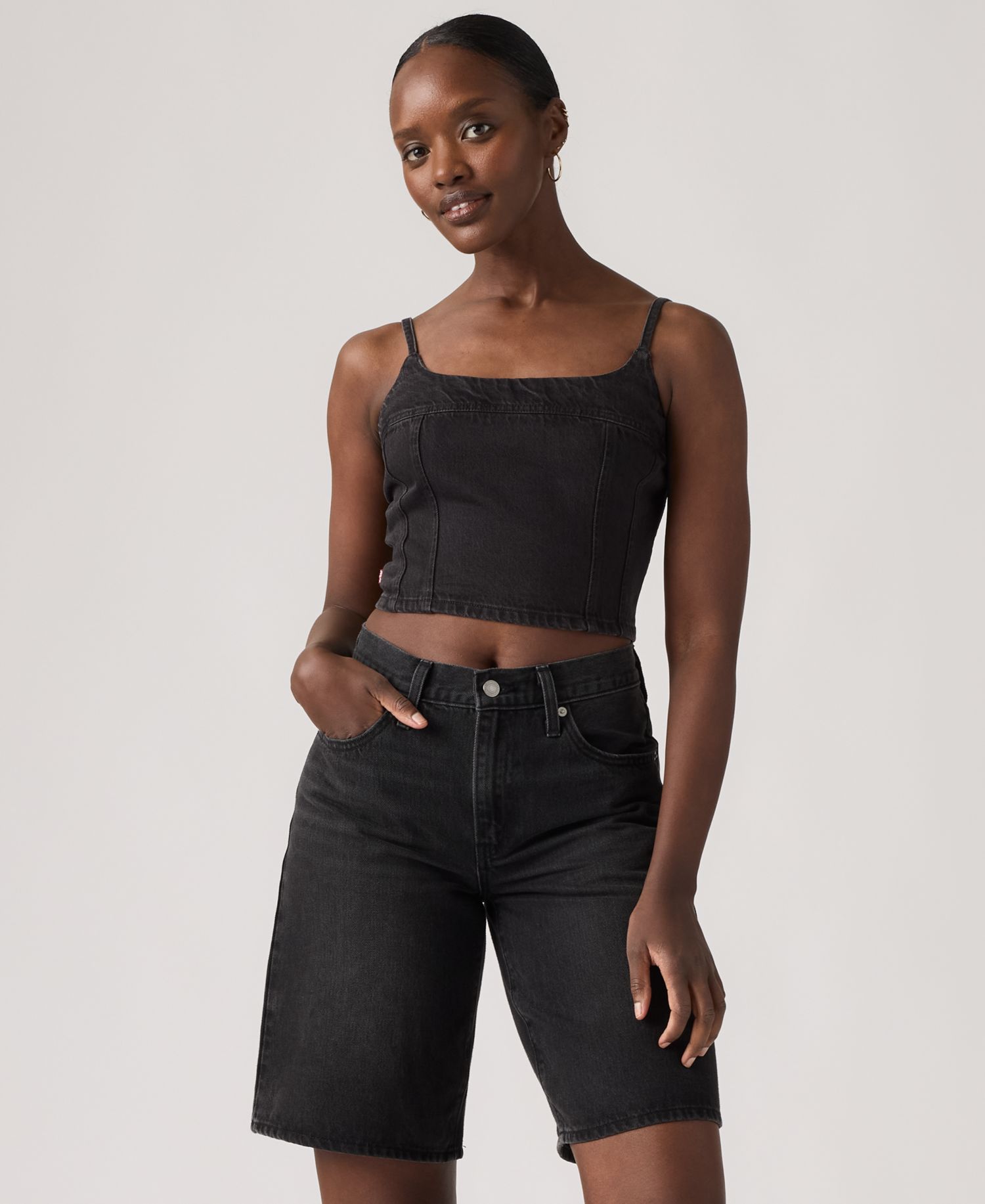 Premium Women's Jadine Denim Tank Top