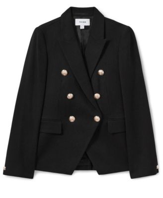 Women's Tailored Fit Textured Double Breasted Blazer