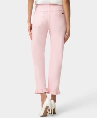 Women's Ruffle Denim Skimmer Pull-On Sleepwear Pant