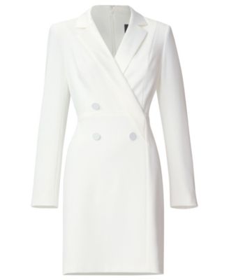 Women's Tuxedo Long Sleeve Sheath Dress