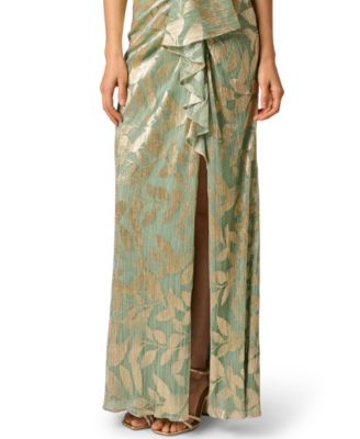 Women's Asymmetric Metallic Mermaid Gown