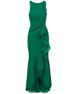 Women's Organza Crepe High-Low Gown