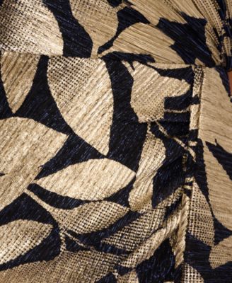 Women's Asymmetric Metallic Mermaid Gown