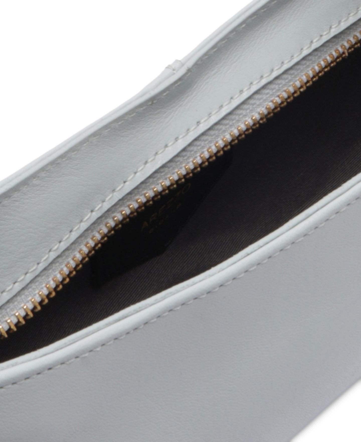 Женская сумка Arezzo Luna Small Slim Shoulder Leather Baguette, цвет: Синий — фото 4