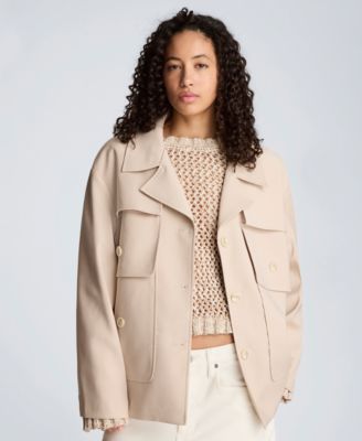 Women's Multi-Pocket Button-Front Jacket