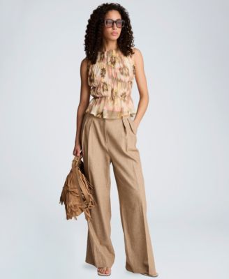 Women's Mock Neck Sleeveless Tank Top