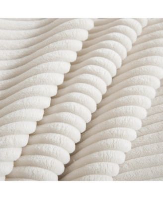 Corduroy Sectional Sofa with Ottoman