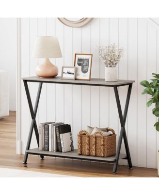 41.3" Narrow Industrial Console Table