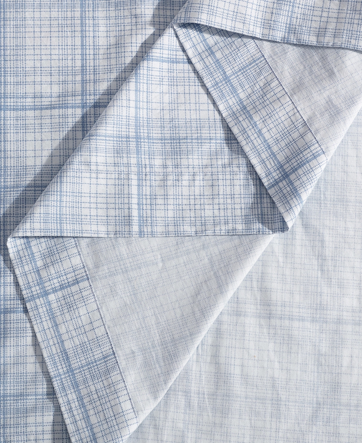 Calvin Klein Printed Washed 200-Thread Count Cotton Percale 4-Pc. Sheet Set