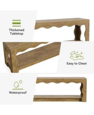 TV Stand for 65 Inch TV, Wooden Entertainment Center, Farmhouse TV Media Console Table