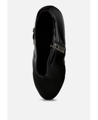 Rag and Co Womens Doesburg Satin Stiletto Ankle Boot