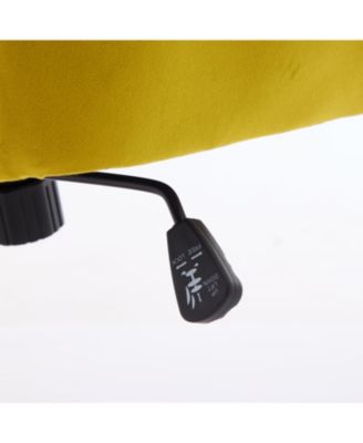 Grand Velvet Ergonomic Office Chair with Luxurious Gold Base