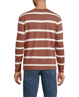 Men's Long Sleeve Slub Henley T-Shirts