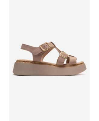 Women's Loin Leather Platform Sandal