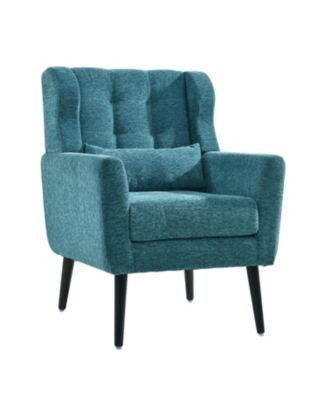 Ergonomic Velvet Chair w/ Waist Support