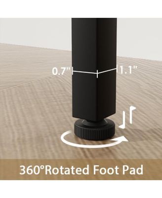 39.4" Narrow Industrial Console Table with Built-In Outlet and USB Ports