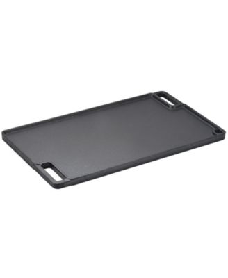 9.7 x 16.7 Inch Pre-Seasoned Cast Iron Reversible Grill and Griddle for Double Burner